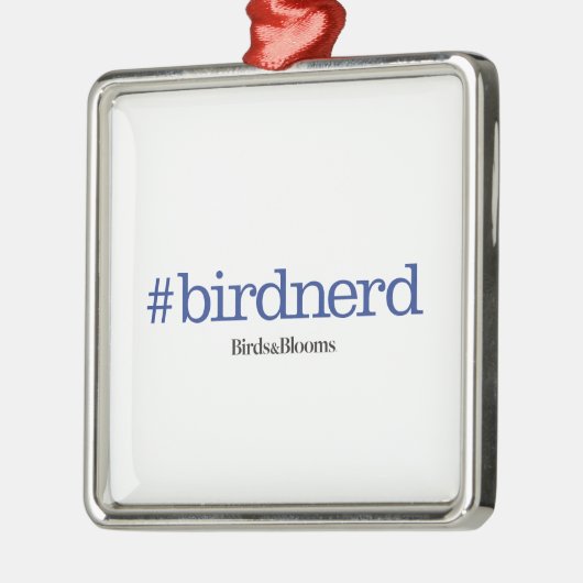#birdnerd silbernes ornament (Links)