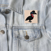 Birdorable abyssinischer GrundHornbill Button (Beispiel)