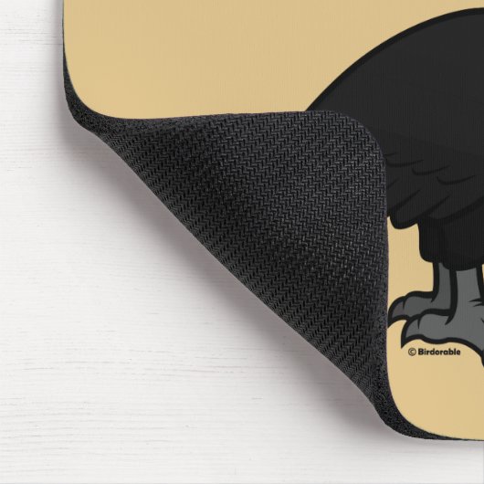 Birdorable abyssinischer GrundHornbill Mousepad (Ecke)
