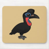 Birdorable abyssinischer GrundHornbill Mousepad (Vorne)