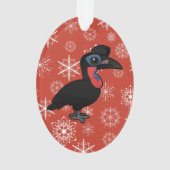 Birdorable abyssinischer GrundHornbill Ornament (Rückseite)