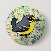 Birdorable Adelaide's Warbler Button (Vorderseite)
