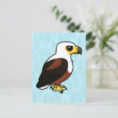 Birdorable African Fish Eagle Postkarte (Stehend Vorderseite)