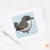 Birdorable 'Akikiki Quadratischer Aufkleber (Umschlag)