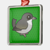 Birdorable 'Akikiki Silbernes Ornament (Links)