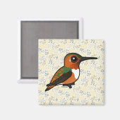 Birdorable Allen's Hummingbird Magnet (Vorderseite/Rückseite)