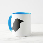 Birdorable allgemeiner Rabe Tasse (Vorderseite Links)