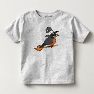 Birdorable Amerikanischer Rotkehlchen Hexe Hallowe Kleinkind T-shirt