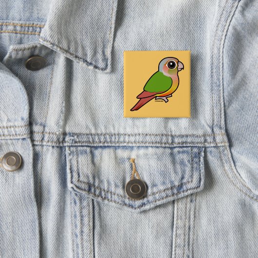 Birdorable Ananas Grünes-cheeked Conure Button (Beispiel)