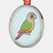 Birdorable Ananas Grünes-cheeked Conure Silbernes Ornament (Links)