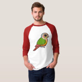 Birdorable Ananas Grünes-cheeked Conure T-Shirt (Vorne ganz)