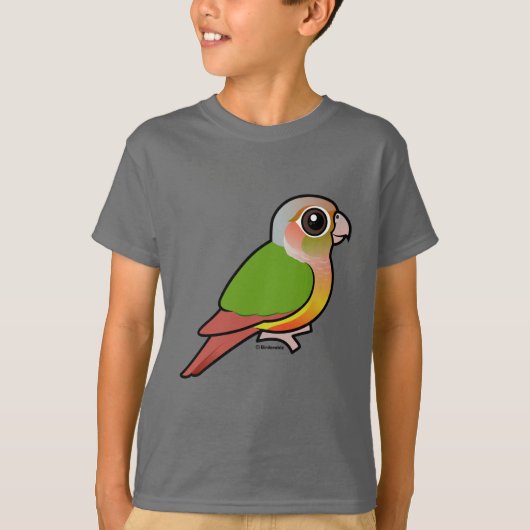 Birdorable Ananas Grünes-cheeked Conure T-Shirt (Vorderseite)