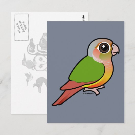 Birdorable Ananas Postkarte (Vorne/Hinten)