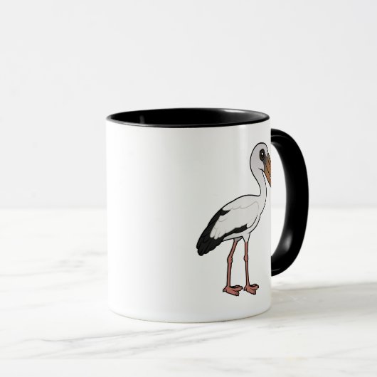 Birdorable Asian Openbill Tasse (VorderseiteRechts)