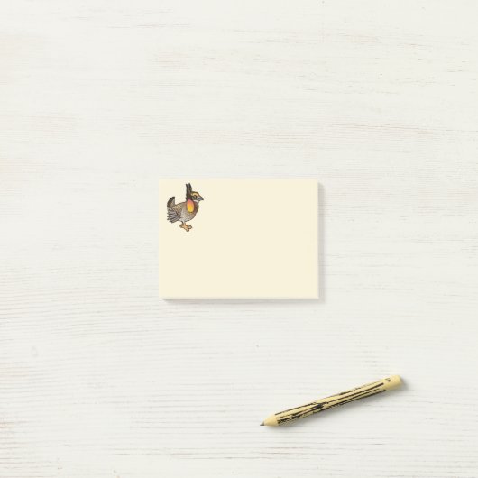 Birdorable Attwaters Grasland-Huhn Post-it Klebezettel (Auf Schreibtisch)