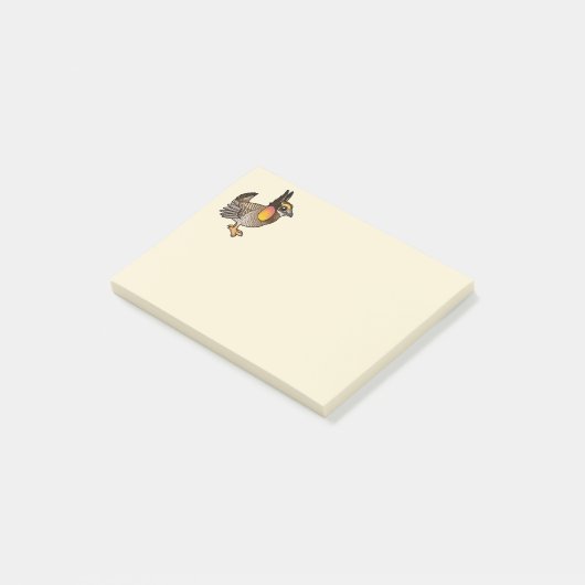 Birdorable Attwaters Grasland-Huhn Post-it Klebezettel (angewinkelt)