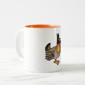Birdorable Attwaters Grasland-Huhn Zweifarbige Tasse (Vorderseite Links)