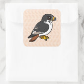 Birdorable Augur Buzzard Quadratischer Aufkleber (Tasche)