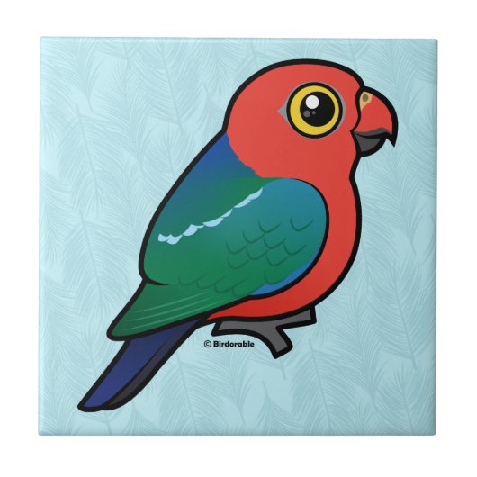 Birdorable-Australian King-Parrot Fliese (Vorderseite)
