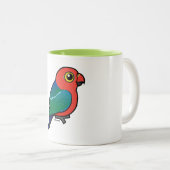 Birdorable-Australian King-Parrot Zweifarbige Tasse (VorderseiteRechts)