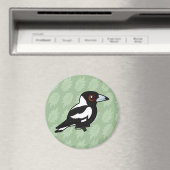 Birdorable Australian Magpie Magnet (In Situ (Geschirrspüler))