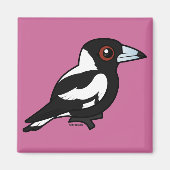 Birdorable Australian Magpie Magnet (Vorne)