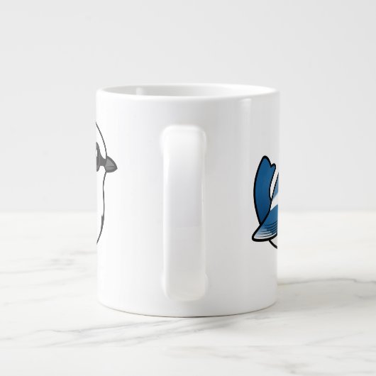 Birdorable AzurblauTit Jumbo-Tasse (Rückseite)