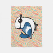 Birdorable Azure Tit Fleecedecke (Vorderseite)