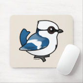 Birdorable Azure Tit Mousepad (Mit Mouse)