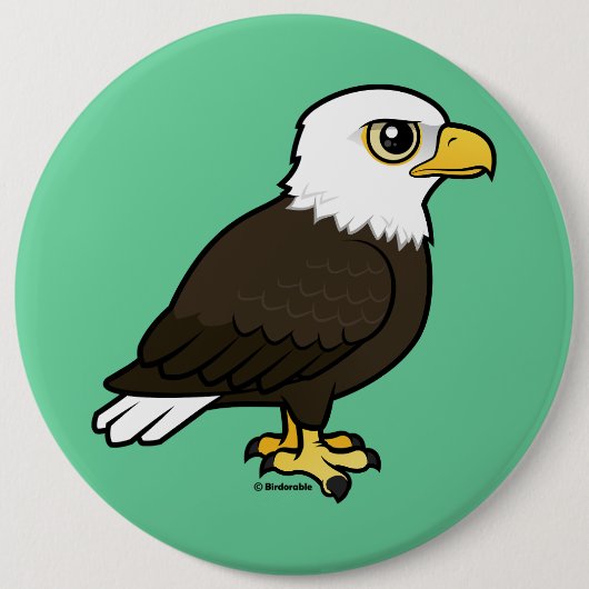 Birdorable Bald Eagle Button (Vorderseite)