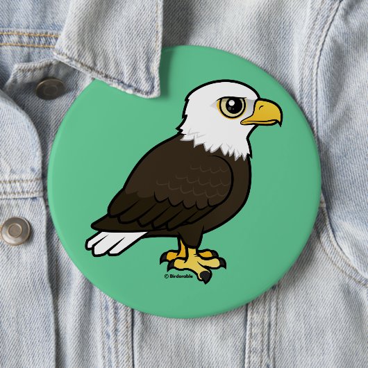 Birdorable Bald Eagle Button (Beispiel)