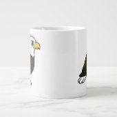 Birdorable Bald Eagle Jumbo-Tasse (Vorderseite)