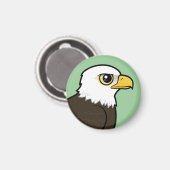 Birdorable Bald Eagle Magnet (Vorderseite/Rückseite)