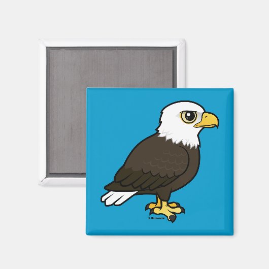Birdorable Bald Eagle Magnet (Vorderseite/Rückseite)