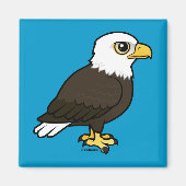 Birdorable Bald Eagle Magnet (Vorne)