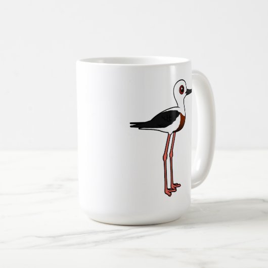 Birdorable Banded Stilt Kaffeetasse (VorderseiteRechts)