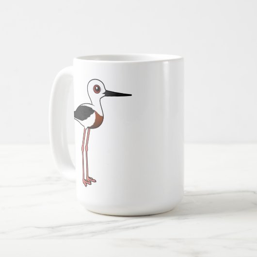Birdorable Banded Stilt Kaffeetasse (Vorderseite Links)