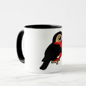 Birdorable bärtiger Barbet Tasse (Vorderseite Links)
