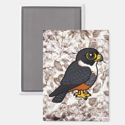 Birdorable Bat Falcon Niedlicher Cartoon Raptor Magnet (Vorderseite/Rückseite)
