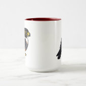 Birdorable Bat Falcon Niedlicher Cartoon Raptor Tasse (Zentrum)