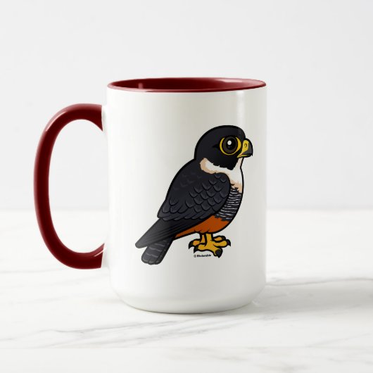 Birdorable Bat Falcon Niedlicher Cartoon Raptor Tasse (Links)