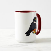 Birdorable Bat Falcon Niedlicher Cartoon Raptor Tasse (VorderseiteRechts)