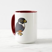 Birdorable Bat Falcon Niedlicher Cartoon Raptor Tasse (Vorderseite Links)