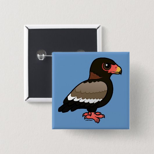 Birdorable Bateleur Button (Vorne & Hinten)
