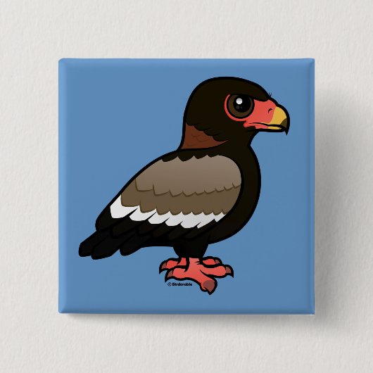 Birdorable Bateleur Button (Vorderseite)