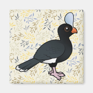 Birdorable behelmtes Curassow Magnet