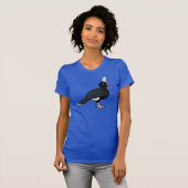 Birdorable behelmtes Curassow T-Shirt (Vorne ganz)