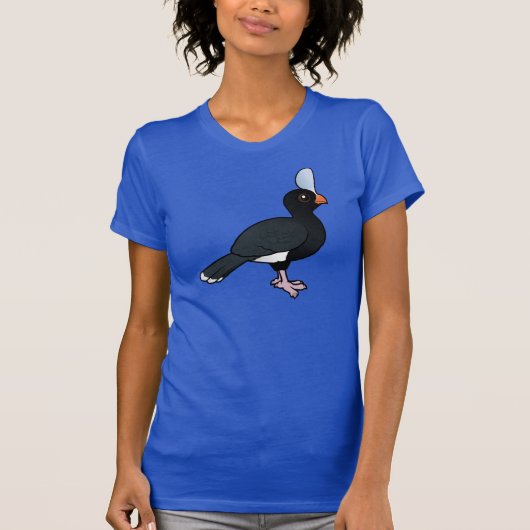Birdorable behelmtes Curassow T-Shirt (Vorderseite)