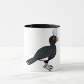 Birdorable behelmtes Curassow Tasse (Zentrum)