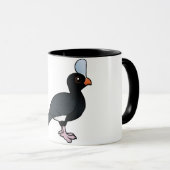 Birdorable behelmtes Curassow Tasse (VorderseiteRechts)